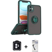 iPhone 11 Yörünge Çizgi - Şeffaf Uv Polymer Nano Ekran Koruyucu + Mavi Pvd Metal Kamera Lens