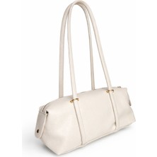 Egem Atelier Berlin Şık ve Modern Kadın Çantası, Deri Dokulu, Altın Detaylı Omuz Çantası