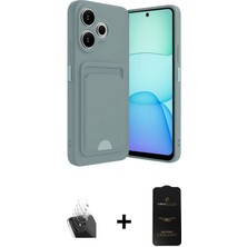 Cepte Toptan Redmi 13 4g Vadi Çizgi Prime - Siyah 6d Antistatik Mat Seramik Hayalet Nano Ekran Koruyucu + Şeffaf Kamera Lens Koruma Cam