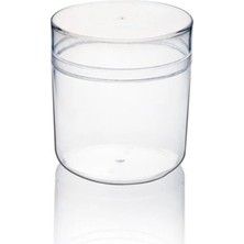 Kristal Kap Tatlı Kabı Kasesi 300 cc Kullan At Plastik Mika 10 Adet Kap + 10 Adet Kapak.