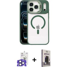 Cepte Toptan iPhone 17 Pro Max Yadigar Asil Koleksiyonu - Siyah Bilvis Hayalet Cam Ekran Koruyucu + Natural Grey Bilvis Titan Kamera Lens