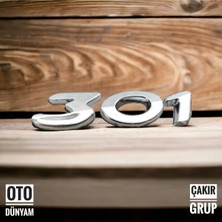 Restinal Peugeot 301 Yazısı ( 301 Arka Bagaj Yazısı) Abs 3m 3D A Kalite 301 Amblem