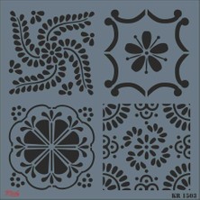 Ronanna Rich Kr 1503 Fayans Stencil 30X30 cm