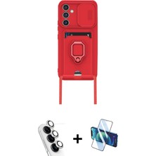 Galaxy A24 4g Vadi Form Prime - Siyah 3D Antistatik Seramik Nano Ekran Koruyucu + Gümüş Valdez Metal Kamera Lens