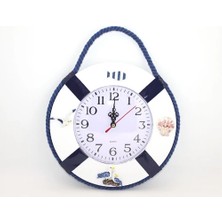 Ronanna Ahşap Marin Duvara Asmalı Saat