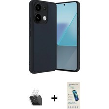 Cepte Toptan Redmi Note 13 4g Kıvılcım Işık Serisi - Şeffaf Pasifik Cam Ekran Koruyucu + Şeffaf Kamera Lens Koruma Cam
