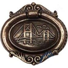 Ronanna Eco Lounge Dekoratif Zamak Sarkaç - Büyük, Kulp, Eskitme, 1 Adet