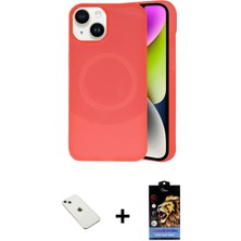 iPhone 14 Ufuk Serisi - Siyah Buffer Hayalet Cam Ekran Koruyucu + Sierra Blue Diamond Kamera Lens