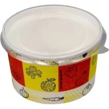 16 Oz Karton Çorba Kasesi Kapaklı 25 Adet