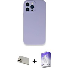 Cepte Toptan iPhone 13 Pro Max Zirve Modern Özel Seri - Siyah Bilvis 5in1 3D Magic Cam Ekran Koruyucu + Rose Gold Rainbow Kamera Lens Koruma Cam