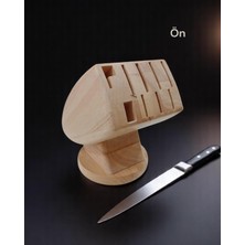 Russet Ggs Solingen Ahşap Mutfak Bıçak Standı 9 Gözlü ,bıçaklar Hariçtir, Alman Malı