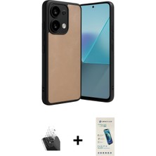 Cepte Toptan Redmi Note 13 4g Kıvılcım Işık Serisi - Şeffaf Pasifik Cam Ekran Koruyucu + Şeffaf Kamera Lens Koruma Cam