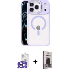 Cepte Toptan iPhone 17 Pro Max Yadigar Asil Koleksiyonu - Siyah Bilvis Hayalet Cam Ekran Koruyucu + Natural Grey Bilvis Titan Kamera Lens