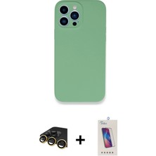 Cepte Toptan iPhone 13 Pro Max Zirve Modern Özel Seri - Siyah Joko 5d Cam + Gold Raze Metal Kamera Lens