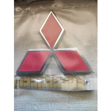 Restinal Mitsubishi Lancer 2008-2017 Bagaj Arma Logo 10 cm Bantlı Outlander Asx Uyumlu Oto Aksesuar