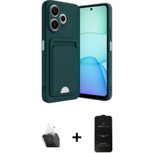 Cepte Toptan Redmi 13 4g Vadi Çizgi Prime - Siyah 6d Antistatik Mat Seramik Hayalet Nano Ekran Koruyucu + Şeffaf Kamera Lens Koruma Cam