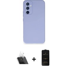 Galaxy A54 5g Ahenk Serisi - Siyah 6d Antistatik Mat Seramik Hayalet Nano Ekran Koruyucu + Şeffaf Kamera Lens Koruma Cam