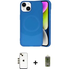 iPhone 14 Ufuk Serisi - Siyah Joko Magic 5d Hayalet Cam + Gold Shine Kamera Lens