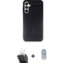 Cepte Toptan Galaxy A35 5g Doruk Klasik Özel Seri - Siyah Joko Magic 5d Cam + Şeffaf Kamera Lens Koruma Cam