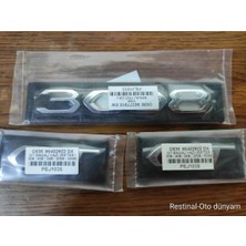 Restinal “peugeot 3008 2020-2023 Gt Rozeti ve Bagaj Yazısı Seti Krom Logo Çift Bantlı”