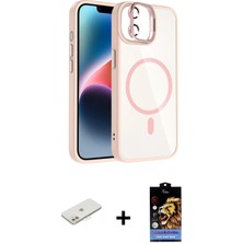 Cepte Toptan iPhone 11 Yadigar Asil Koleksiyonu - Siyah Buffer Hayalet Cam Ekran Koruyucu + Turuncu Renkli Kamera Lens Koruma Cam
