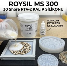 Roysil Roysıl® Ms 300 Rtv-2 Kalıp Silikonu 30 Shore – Yarı Şeffaf %2 Katalizörlü 1 kg