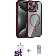 Cepte Toptan iPhone 16 Pro Max Yadigar Asil Koleksiyonu - Siyah Joko Magic 5d Cam + Gümüş Bilvis Titan Kamera Lens