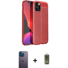 Cepte Toptan iPhone 12 Pro Max Doruk Klasik Özel Seri - Siyah Joko Magic 5d Hayalet Cam + Mavi Neon Fosforlu Kamera Lens