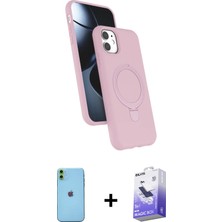 Cepte Toptan iPhone 11 Iz Işık Koleksiyonu - Siyah Bilvis 5in1 5d Magic Hayalet Cam Ekran Koruyucu + Yeşil Neon Fosforlu Kamera Lens