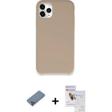 Cepte Toptan iPhone 11 Pro Max Zirve Modern Özel Seri - Siyah Seramik Nano Ekran Koruyucu + Sierra Blue Shine Kamera Lens Koruma Cam