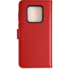 AK-SA-STR Newface Tecno Camon 16 Prime Trend S Plus Kapaklı Kılıf - Kırmızı