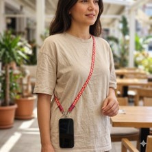 Moonparacord Telefon Boyun Askısı Kalp Desen 70 cm