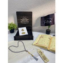 Fırtına Armağan Kişiye Özel Ahşap Kutulu Kur’an-I Kerim Seti | Hediye Seti