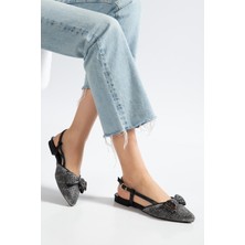 Suins Shoes Suins Tesia Model Fiyonklu Kadın Babet Ayakkabı