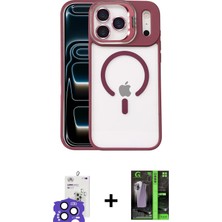 Cepte Toptan iPhone 17 Pro Max Yadigar Asil Koleksiyonu - Siyah 360 Mat Full Body Arka Koruyucu + Lacivert Bilvis Titan Kamera Lens