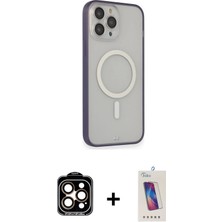 Cepte Toptan iPhone 14 Pro Max Siluet Işık Koleksiyonu - Siyah Joko 5d Cam + Turuncu Pvd Metal Kamera Lens