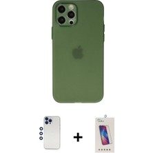 Cepte Toptan iPhone 12 Pro Max Atlas Minimal Prime - Siyah Joko 5d Cam + Lacivert Shine Kamera Lens