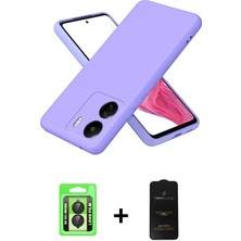Redmi 13C Kozmos Yansıma Özel Seri - Siyah 6d Antistatik Mat Seramik Hayalet Nano Ekran Koruyucu + Siyah Raze Metal Kamera Lens