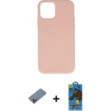 Cepte Toptan iPhone 11 Pro Max Ahenk Serisi - Siyah 18D Cam Ekran Koruyucu + Gold Shine Kamera Lens Koruma Cam