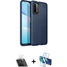 Cepte Toptan Redmi 9t Doruk Klasik Özel Seri - Siyah 3D Antistatik Seramik Nano Ekran Koruyucu + Şeffaf Kamera Lens Koruma Cam