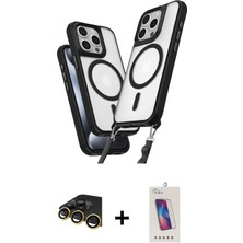 iPhone 14 Pro Max Atlas Doku Koleksiyonu - Siyah Joko 5d Cam + Gold Raze Metal Kamera Lens