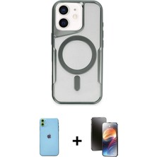 Cepte Toptan iPhone 11 Yadigar Klasik Özel Seri - Siyah 3D Antistatik Mat Seramik Nano Ekran Koruyucu + Yeşil Neon Fosforlu Kamera Lens