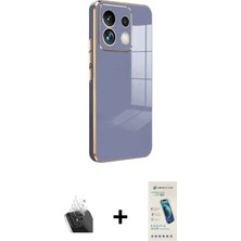 Cepte Toptan Redmi Note 13 4g Yankı Serisi - Şeffaf Pasifik Cam Ekran Koruyucu + Şeffaf Kamera Lens Koruma Cam