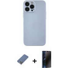 Cepte Toptan iPhone 13 Pro Max Ahenk Serisi - Siyah 3D Antistatik Hayalet Cam Ekran Koruyucu + Açık Yeşil Metal Kamera Lens Koruma Cam
