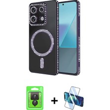 Cepte Toptan Redmi Note 13 Pro 4g Zirve Doku Prime - Siyah 3D Antistatik Seramik Nano Ekran Koruyucu + Siyah Raze Metal Kamera Lens