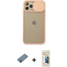 Cepte Toptan iPhone 11 Pro Vadi Çizgi - Siyah 6d Mat Seramik Hayalet Nano Ekran Koruyucu + Mavi Shine Kamera Lens Koruma Cam