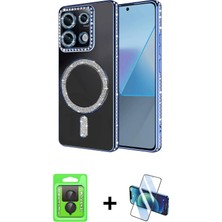 Cepte Toptan Redmi Note 13 Pro 4g Zirve Doku Prime - Siyah 3D Antistatik Seramik Nano Ekran Koruyucu + Siyah Raze Metal Kamera Lens