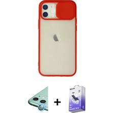 Cepte Toptan iPhone 12 Vadi Çizgi - Siyah Bilvis 5in1 5d Magic Hayalet Cam Ekran Koruyucu + Mavi Raze Metal Kamera Lens