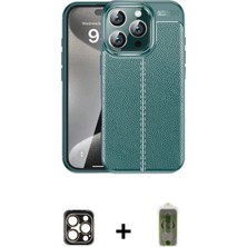 iPhone 16 Pro Max Doruk Klasik Özel Seri - Siyah Joko Magic 5d Hayalet Cam + Gold Pvd Metal Kamera Lens