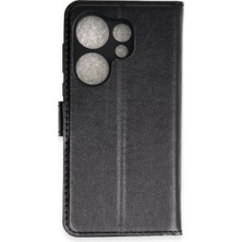 AK-SA-STR Newface Tecno Camon 20 Prime Trend S Plus Kapaklı Kılıf - Siyah